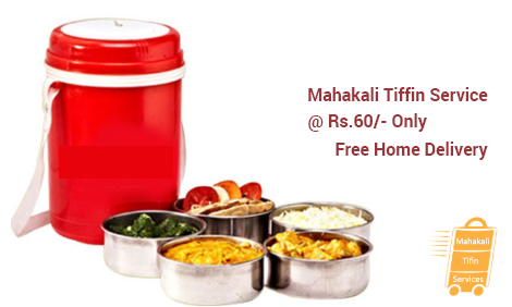 Free Home Delivery of Tiffin @ Rs.60/- Only at Mahakali Tiffin Service